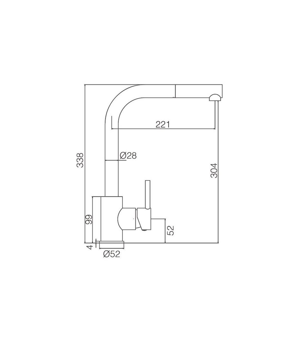 Grifo de cocina mod. MALTA acero s.316 - Grifos de fábrica